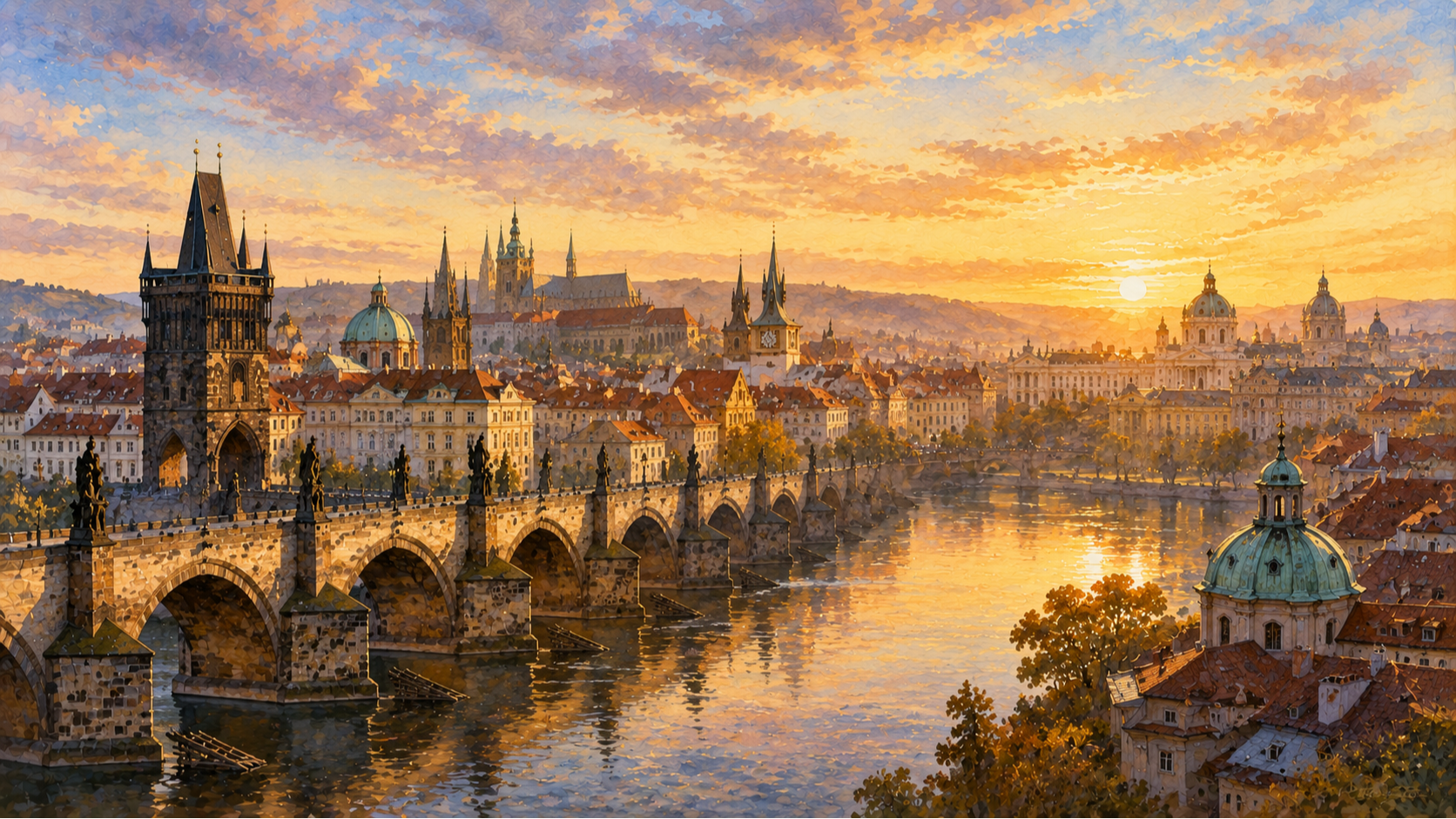 Viena y Praga paisaje