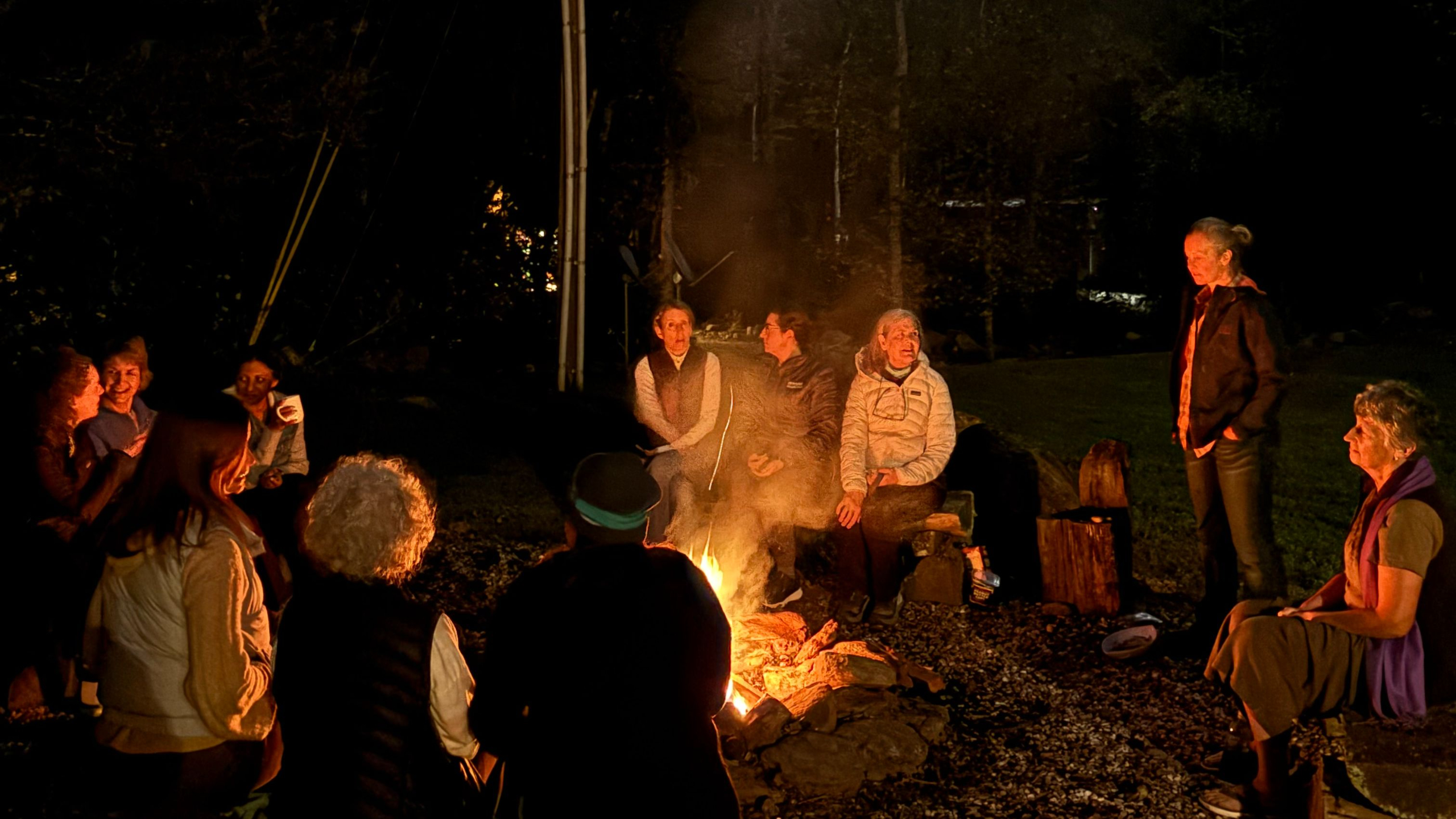 asheville yoga retreat fire