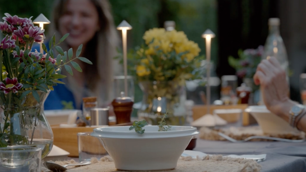 dinner at yoga retreat near palma, mallorca