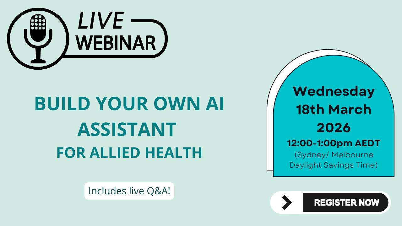 Build Your Own AI Assistant for Allied Health