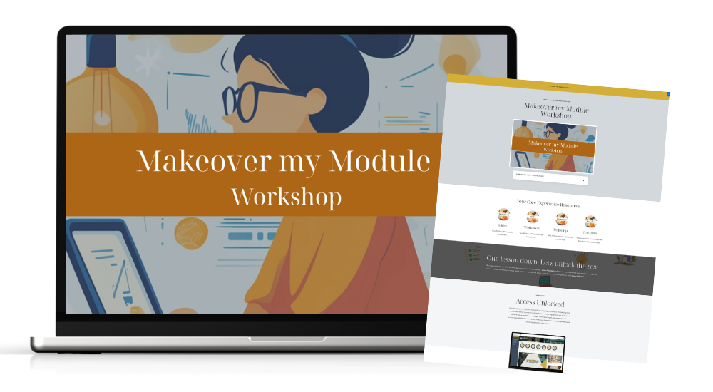 Laptop displaying the Engage &amp; Empower website next to a book titled "Engage &amp; Empower Toolkit" priced at $47.