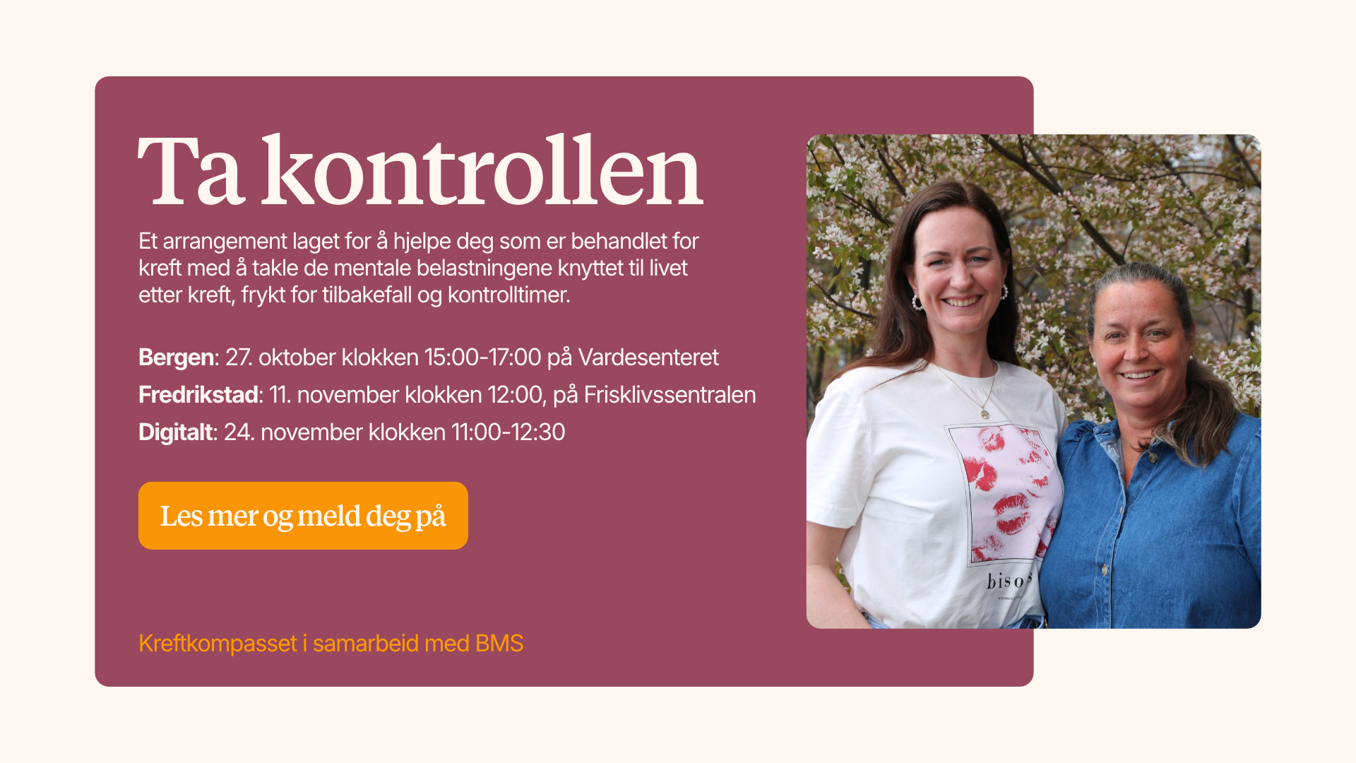 Ta kontrollen - Kreftkompasset