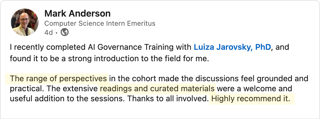 Testimonial - Mark Anderson