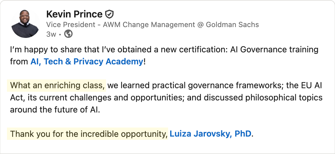 Testimonial - Kevin Prince