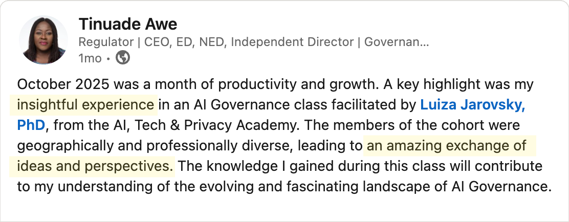 Testimonial - Tinuade Awe