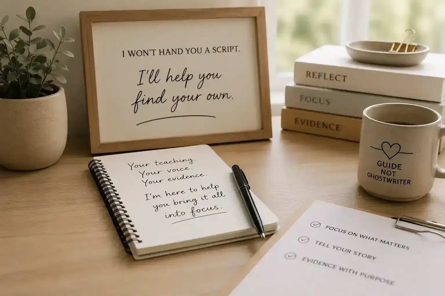 I won't hand you script