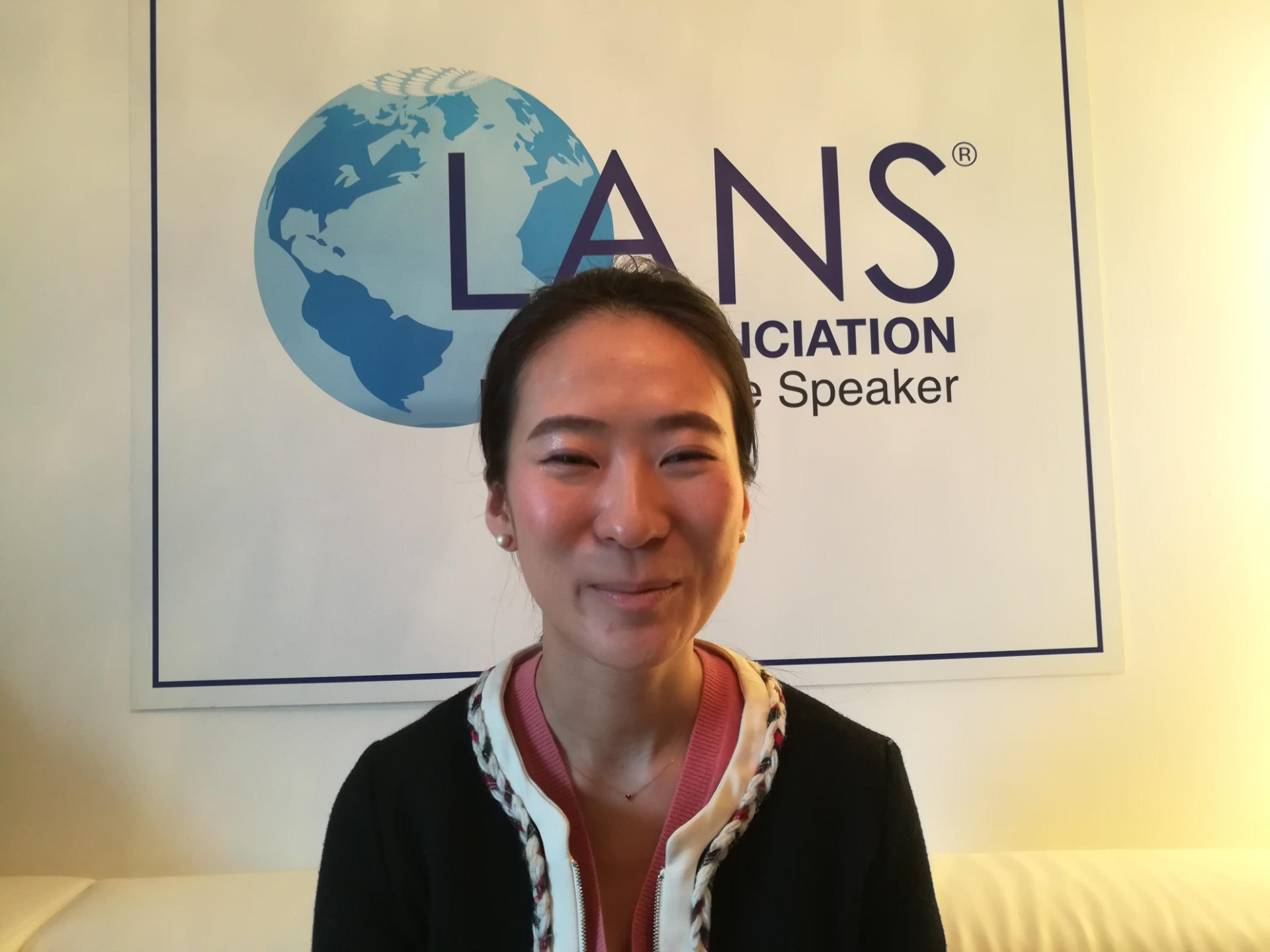 Shino Takamiya improving English pronunciation, speaking fluency, and interview confidence with the LANS Method