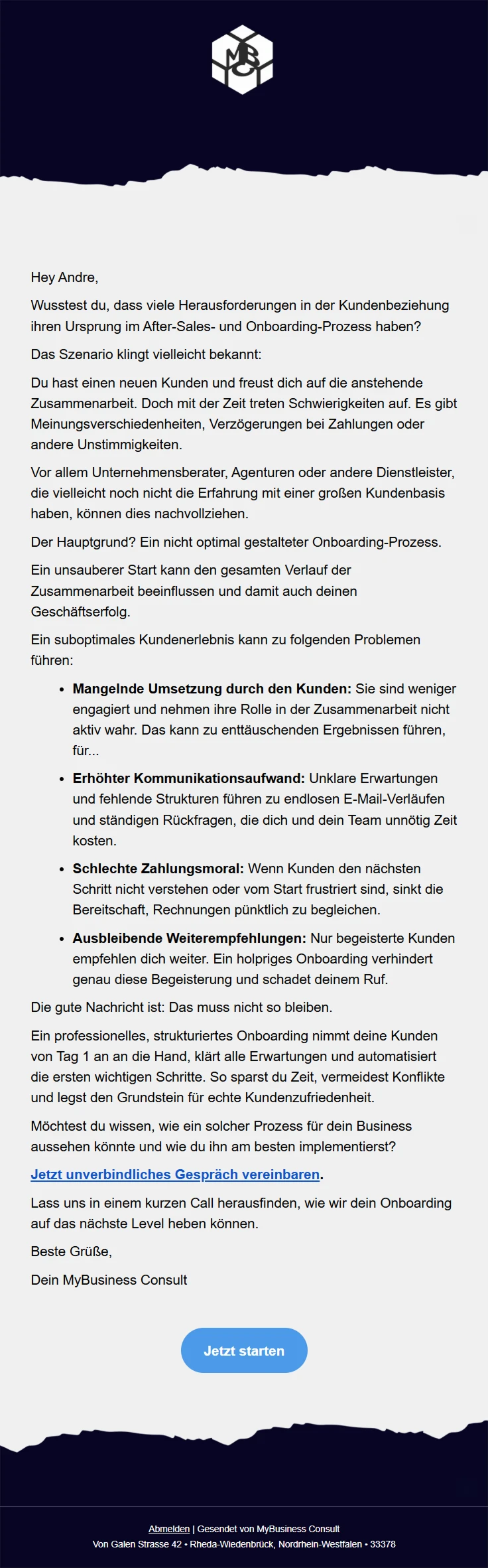 Email Newsletter Mockup