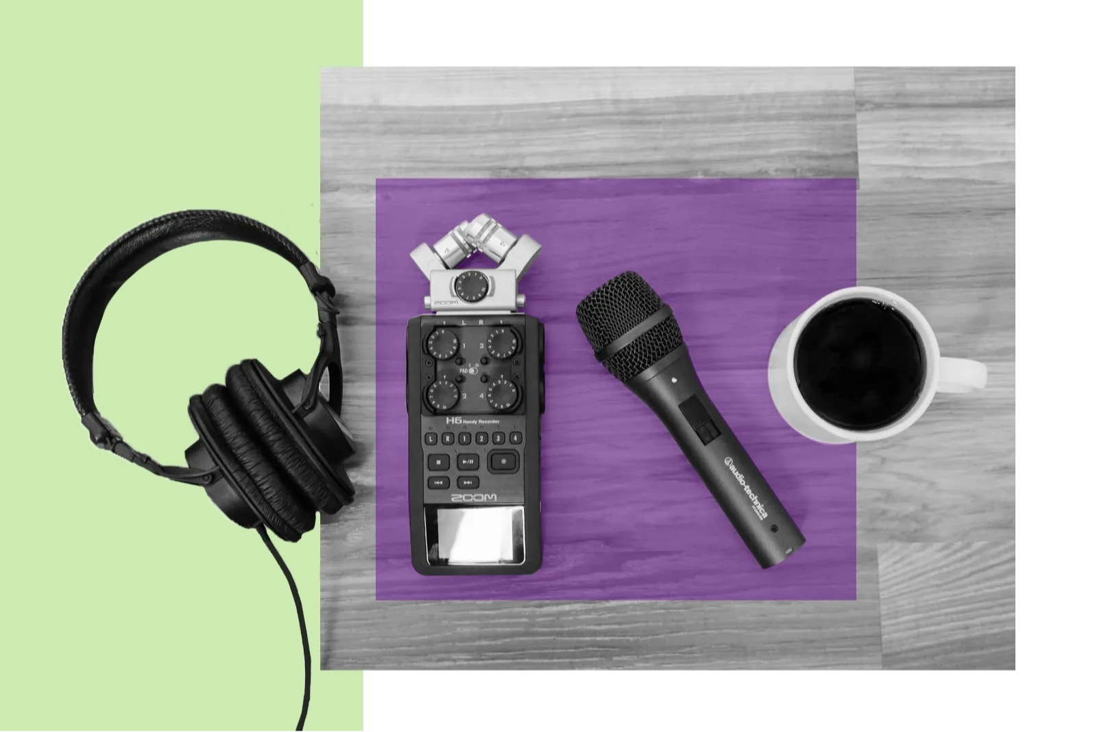 Recording equipment for interview