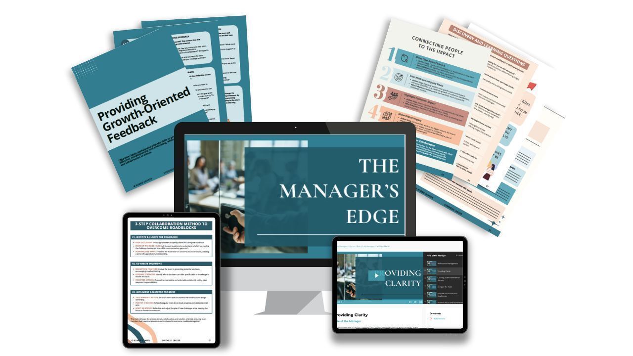 the managers edge laid out so people can see what's offered