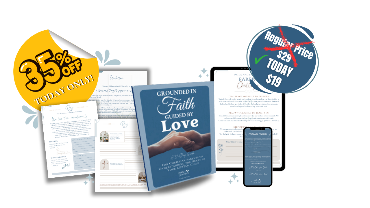Grounded in Faith Guided by Love workbook for Christian parents of LGBTQ+ kids