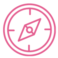 Compass icon symbolizing expert guidance through complex clinical cases and stuck processing.