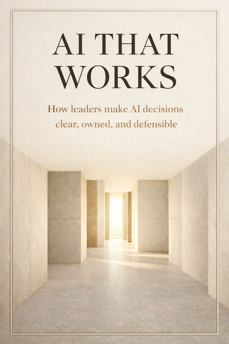 AI That Works book cover – decision authority in AI