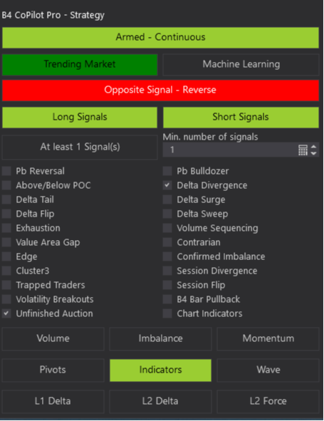 Image of B4 CoPilot Pro v6 with industry-standard and exclusive order flow signals for confident market navigation and enhanced decision-making.