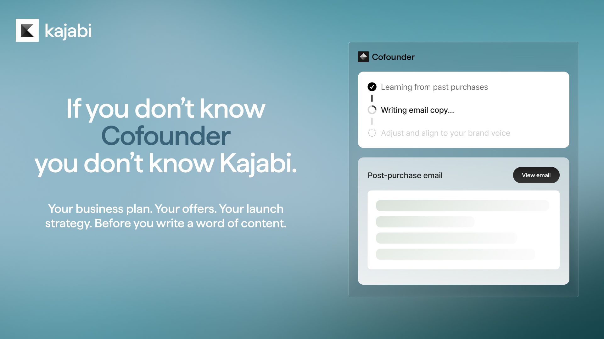 Kajabi Cofounder product preview