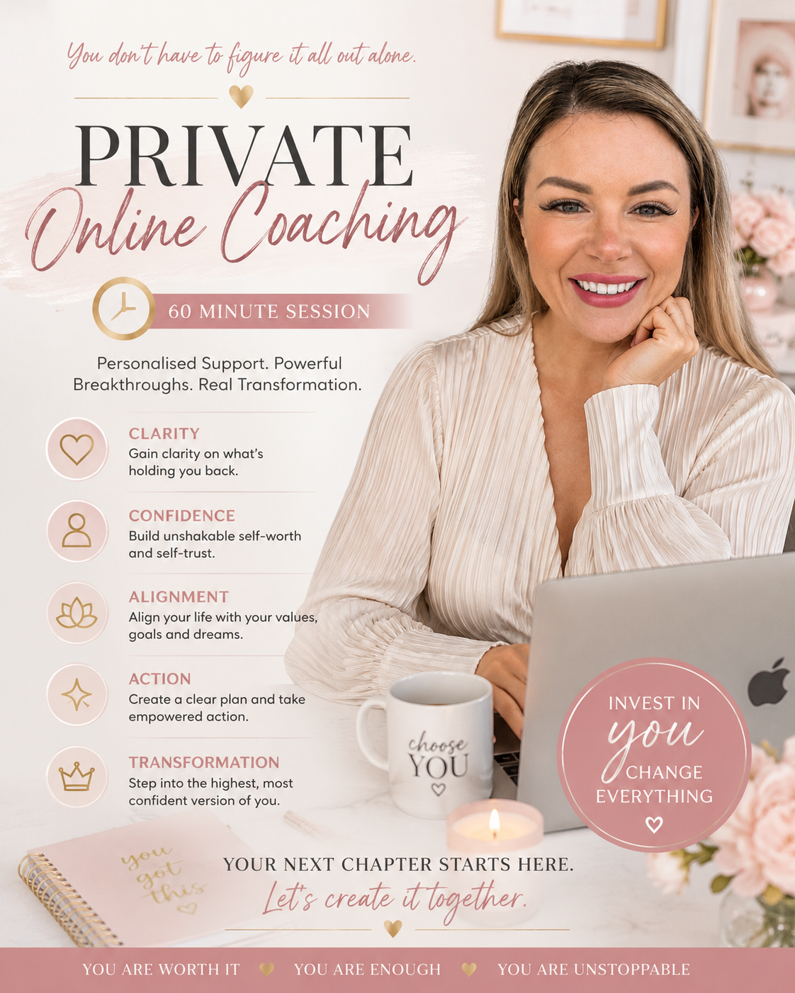 Soul-led coach Sarah Jayne from the self worth secret supporting women to heal people-pleasing, self-abandonment, and emotional exhaustion so they can embody confidence, boundaries, alignment, and unshakable self-worth. Soul Coach helping women heal the root of low self worth