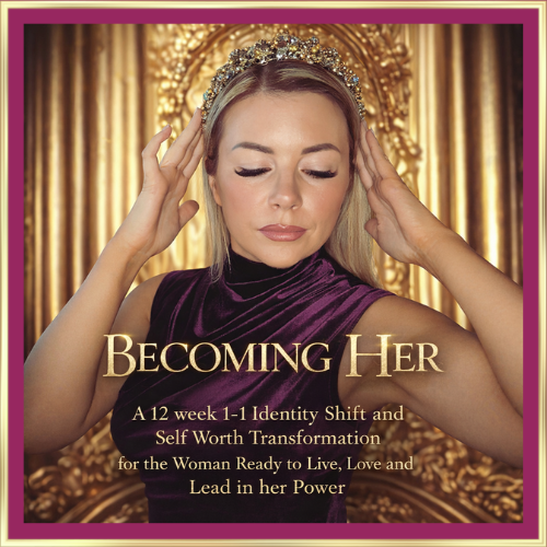 Woman smiling confidently, radiating self-worth and empowerment, embodying calm, clarity, and magnetic feminine leadership