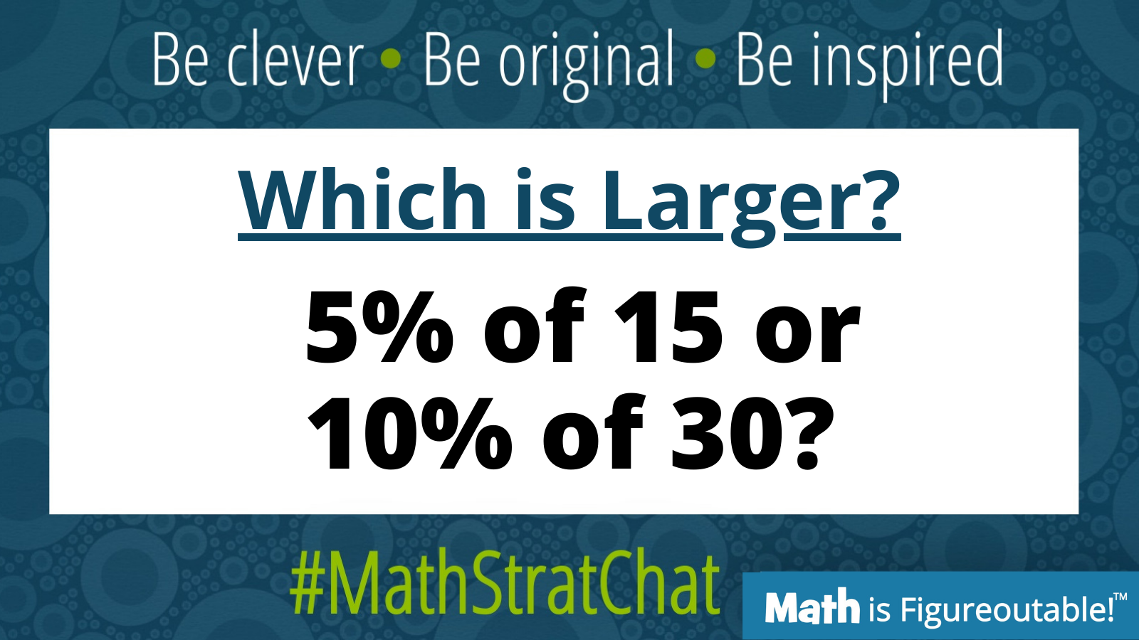 MathStratChat: 5% of 15