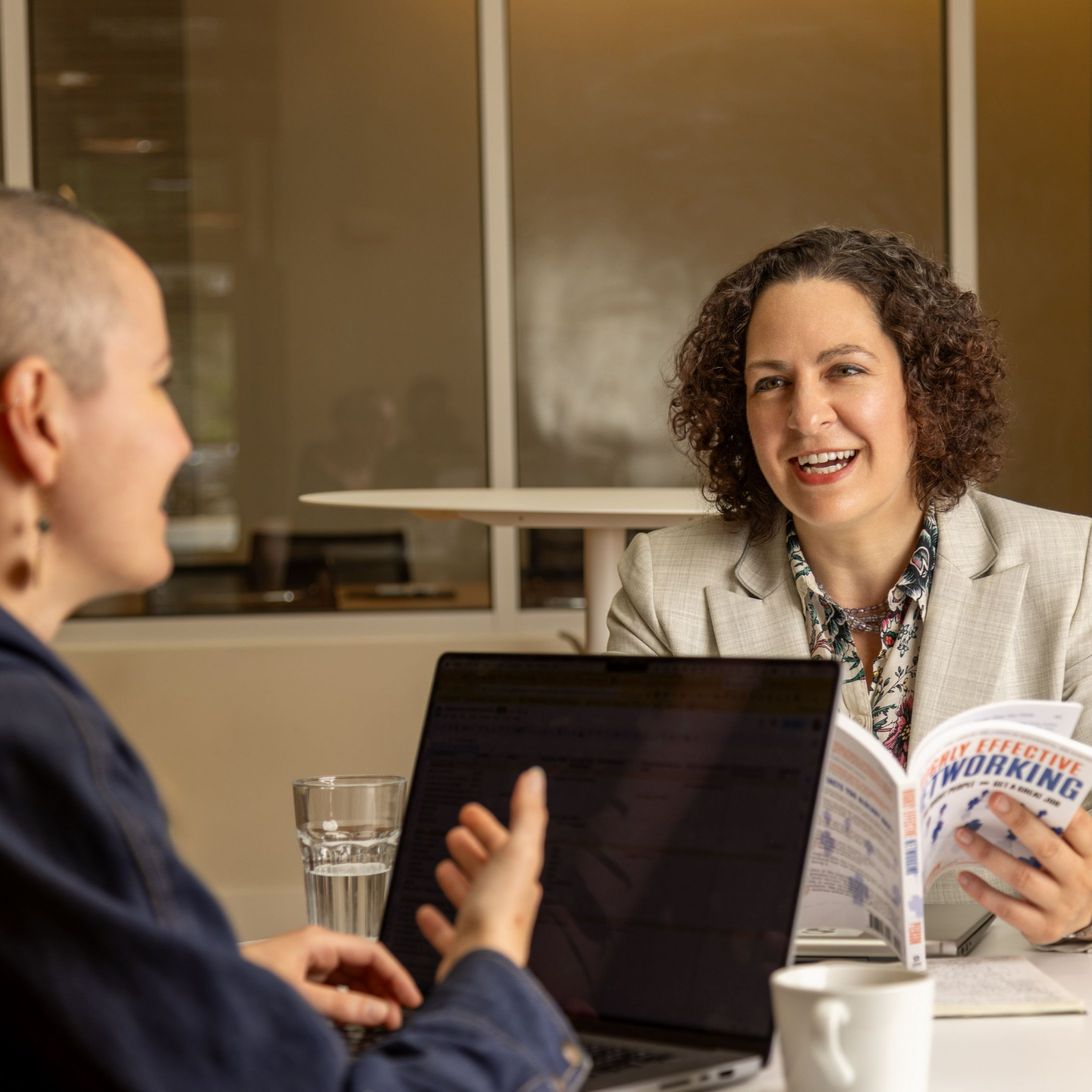 Erica Mattison with entrepreneurship book