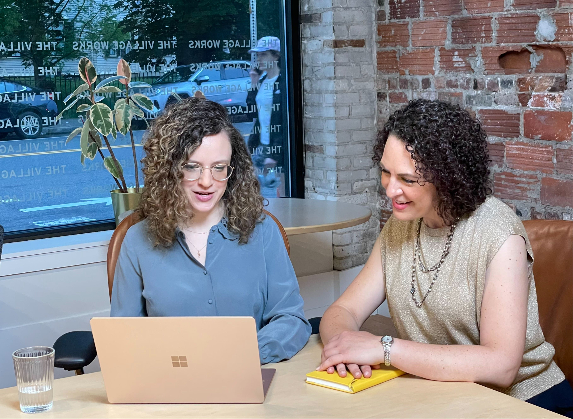 Erica meets with a client