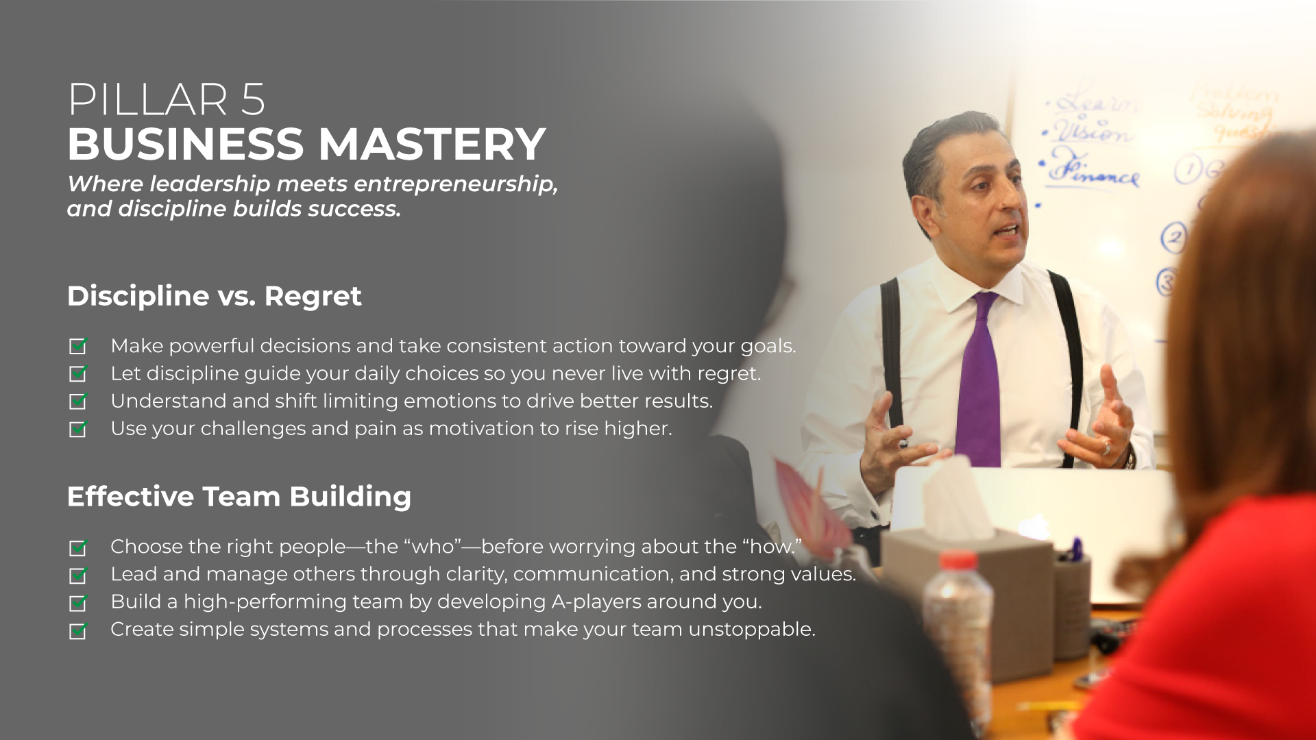 course content & schedule - Emirates Youth Leadership - Discipline vs Regret