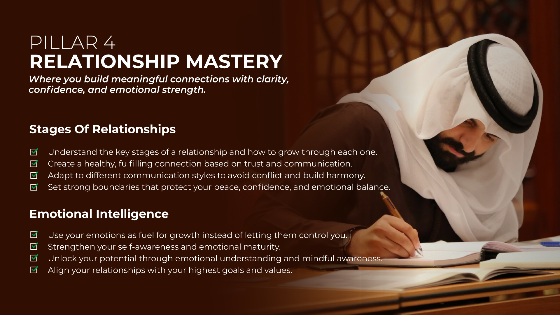 course content & schedule - Emirates Youth Leadership - Emotional Intelligence