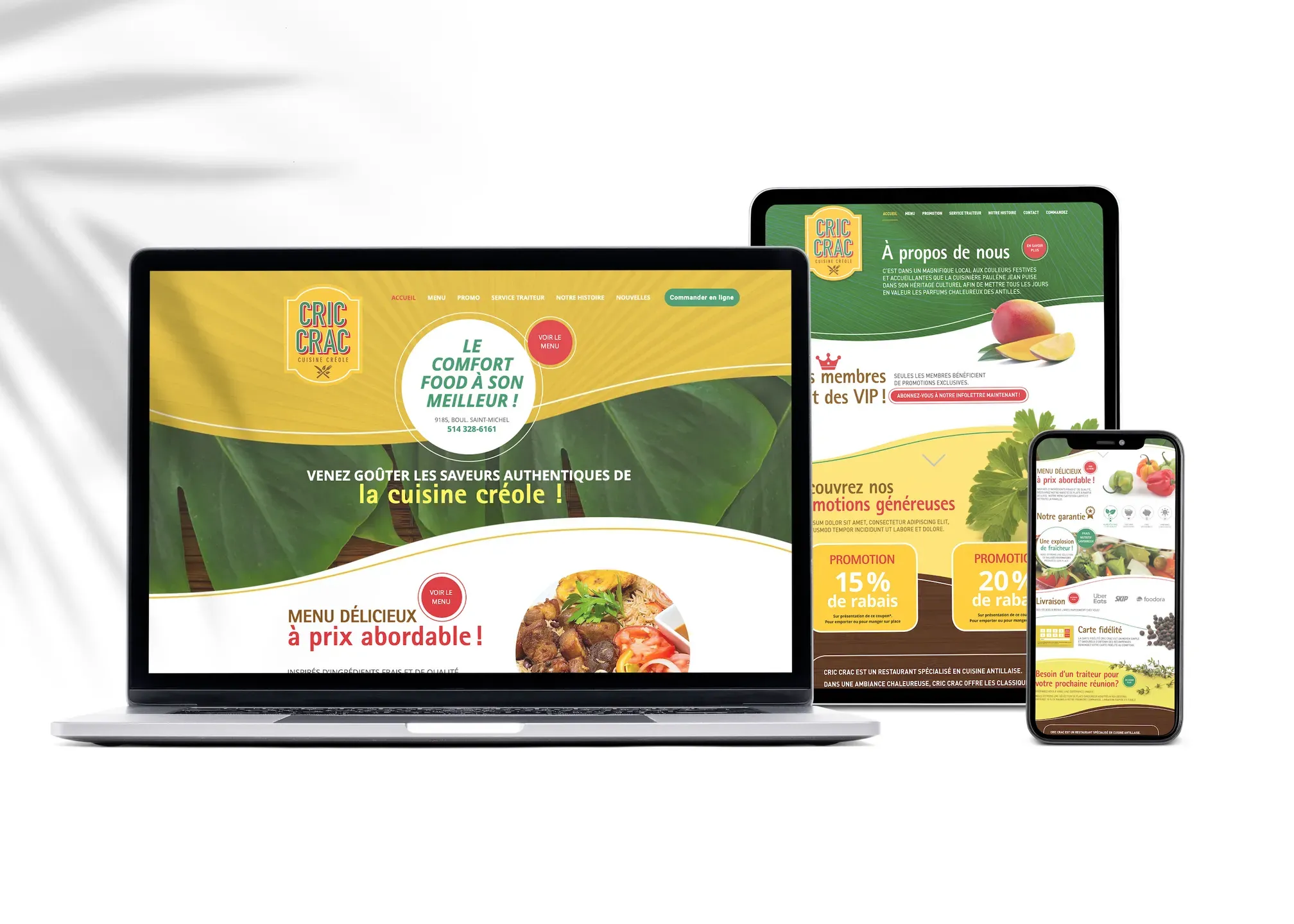 Conception site web Cric Crac