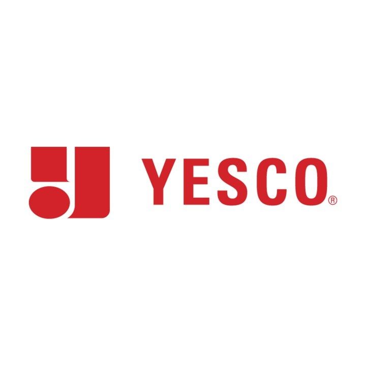 Logo used in a PROSPER Together campaign: red YESCO logo with a red geometric symbol and the word “YESCO” on a white background.  Campaign Lead: PROSPER Together Sponsor Recognition: YESCO — a century-old family-owned business specializing in custom business signs, digital displays, and billboards. https://www.yesco.com/