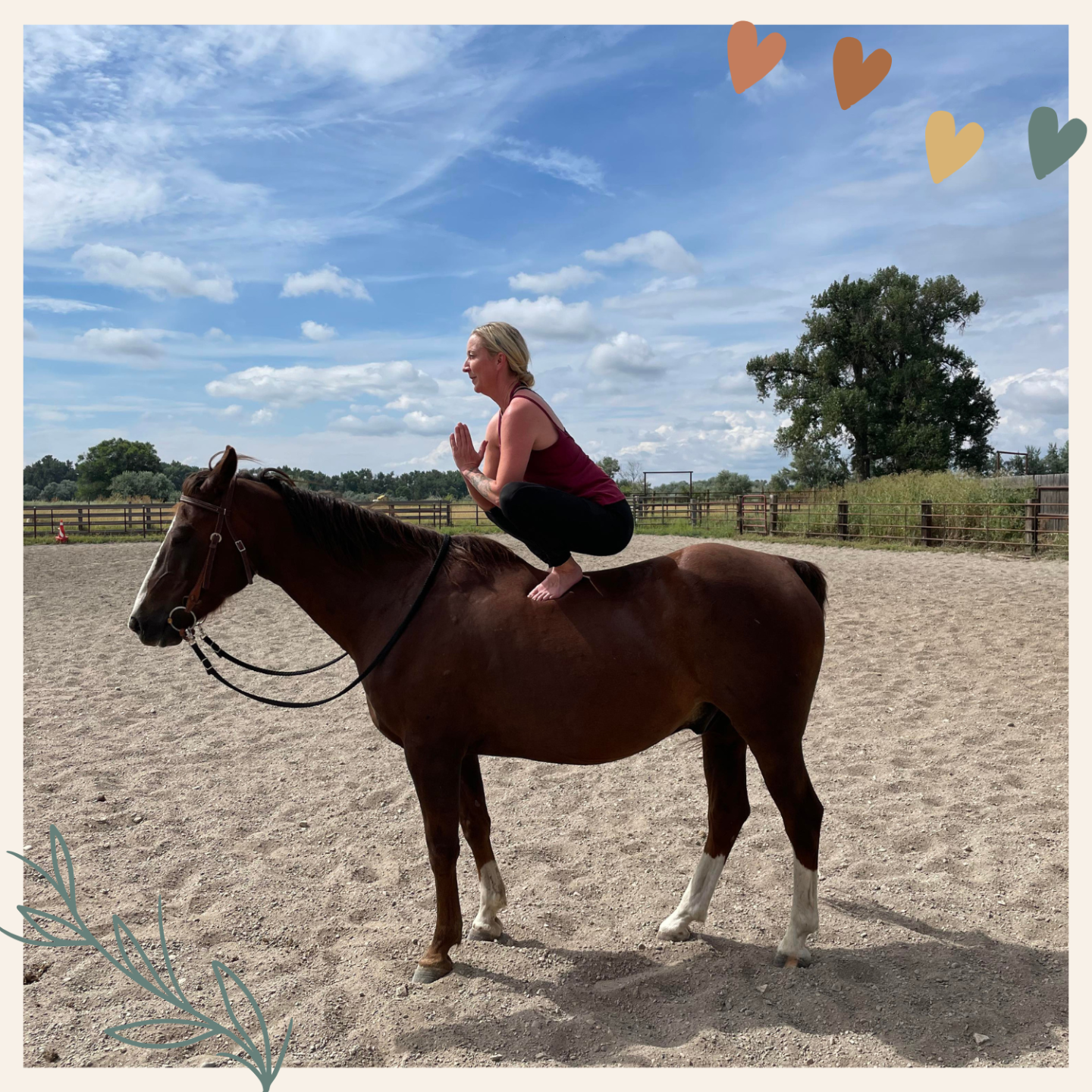 Jamie Henneman Horse Yoga