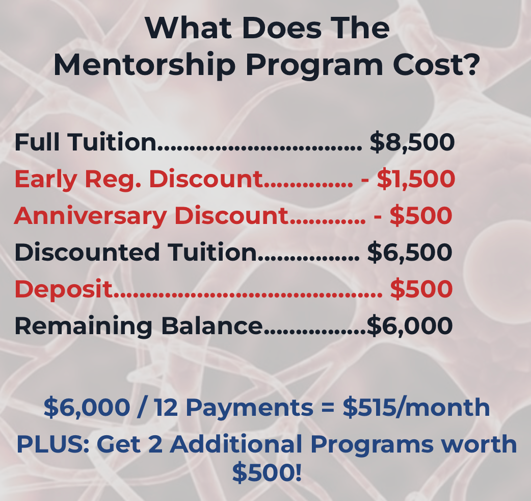 Next Level Neuro Mentorship Program Early Registration Now Open for June 2025, Claim your $1,500 Discount, PLUS Get Instant Access & $500 in Bonuses. Image of Zoom call on mobile phone with Mentorship participants.