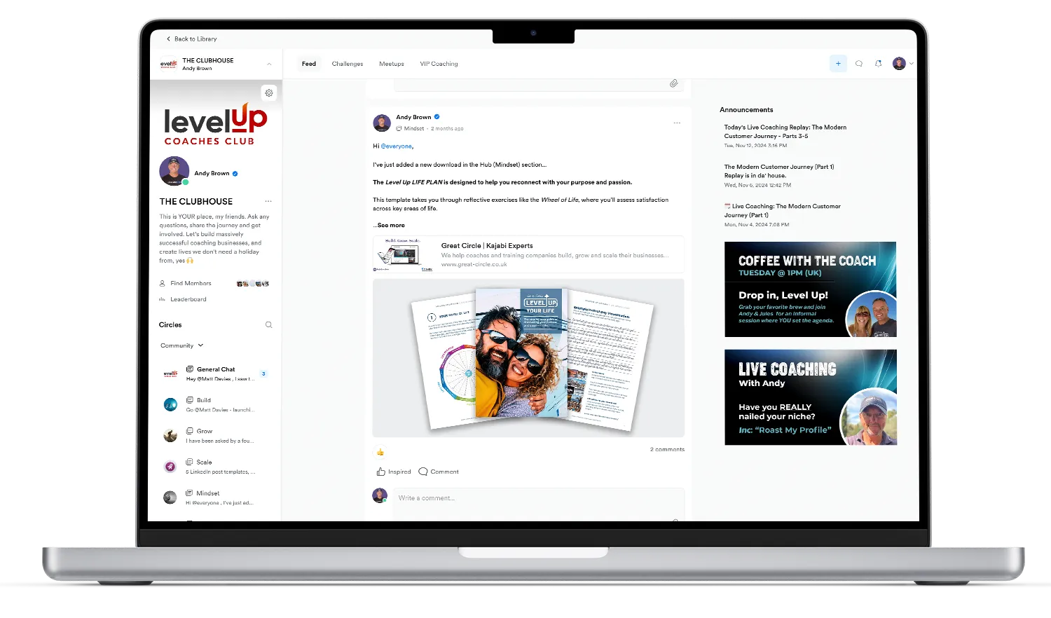 Iphone showing the Level Up Lowdown Newsletter