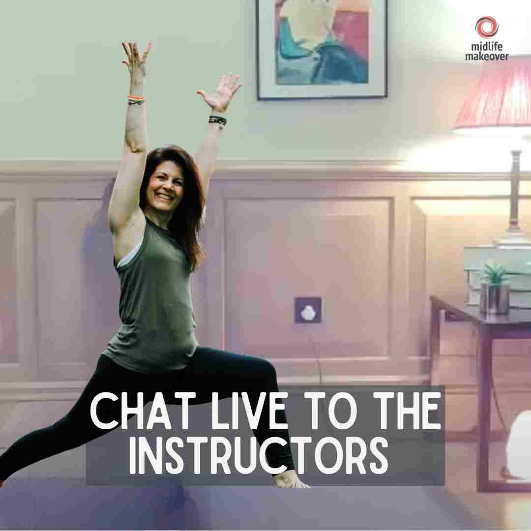 Feel Great in 8 yoga teacher Libby, in standing pose