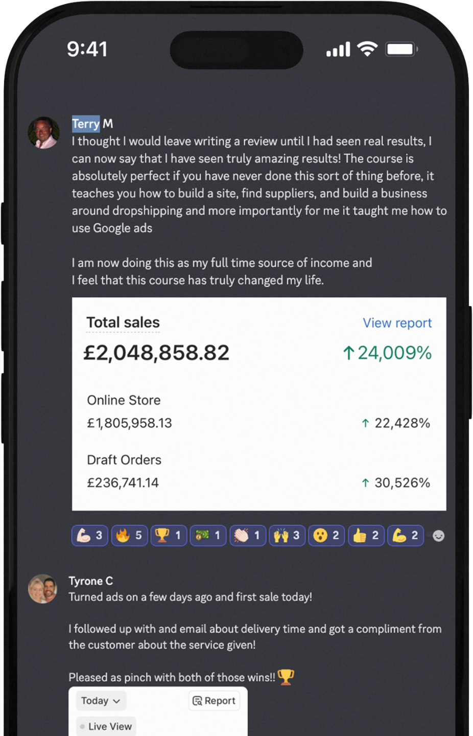 Sales Screenshot