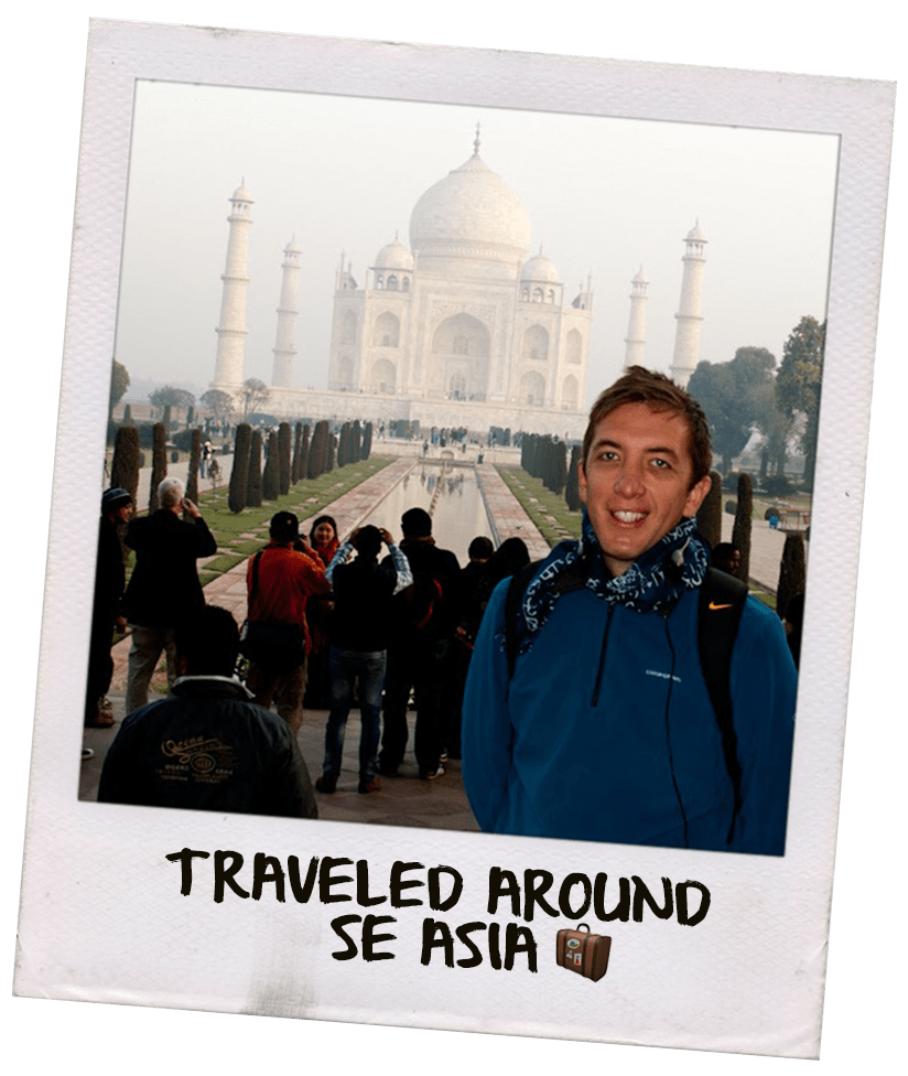 Picture of Simon Vernon at the Taj Mahal