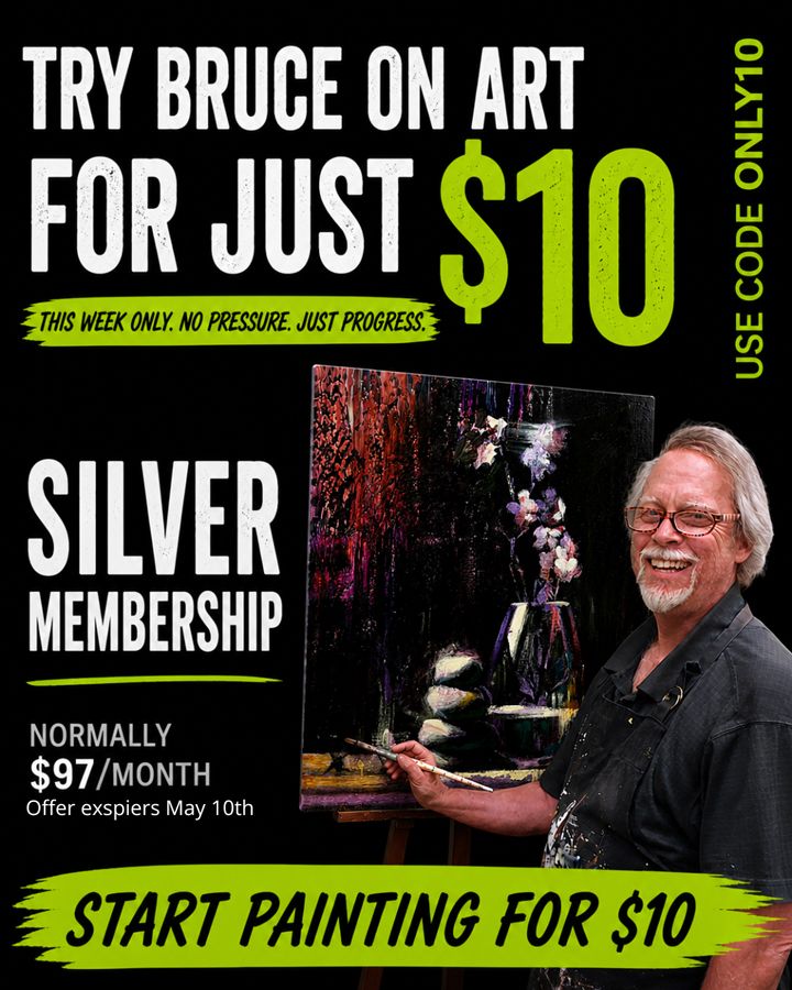 Try Bruce on Art Silver Membership for just $10