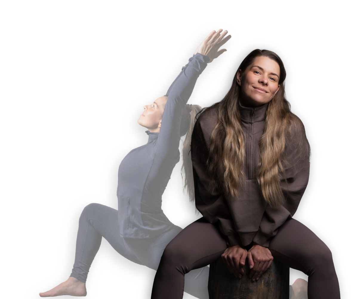 intuitio ja keho-mieli yhteyden valmentaja meditoimassa