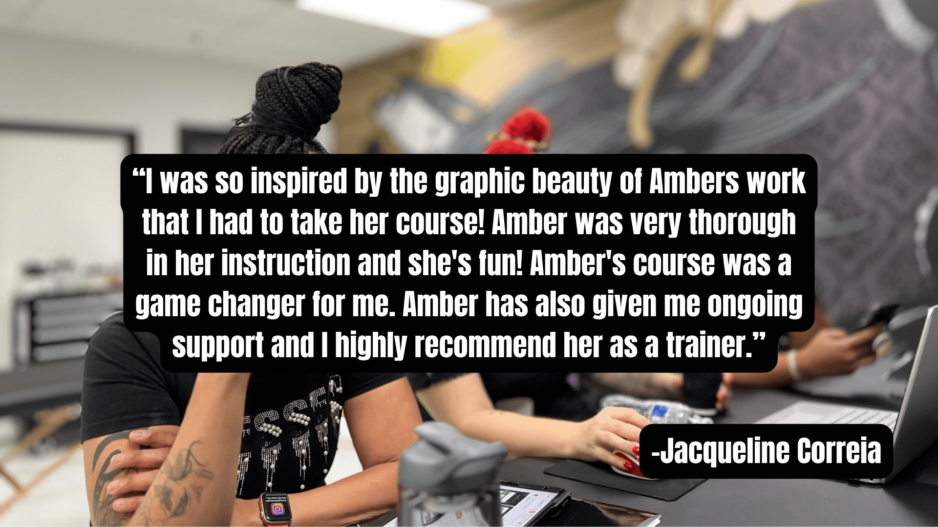 Jacquline Correia review on hands on training with Ms Amber Red in Las Vegas Nevada