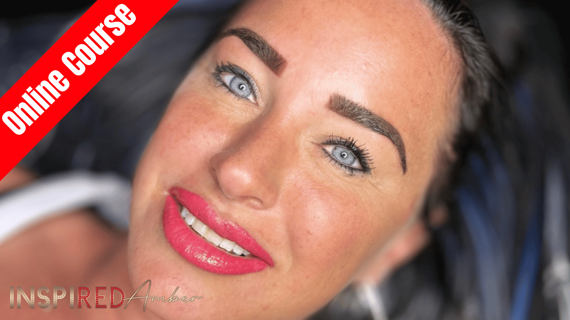 Learn all 3 areas of permanent makeup - eyeliner, eyebrow and lips with Ms Amber Red's online courses!