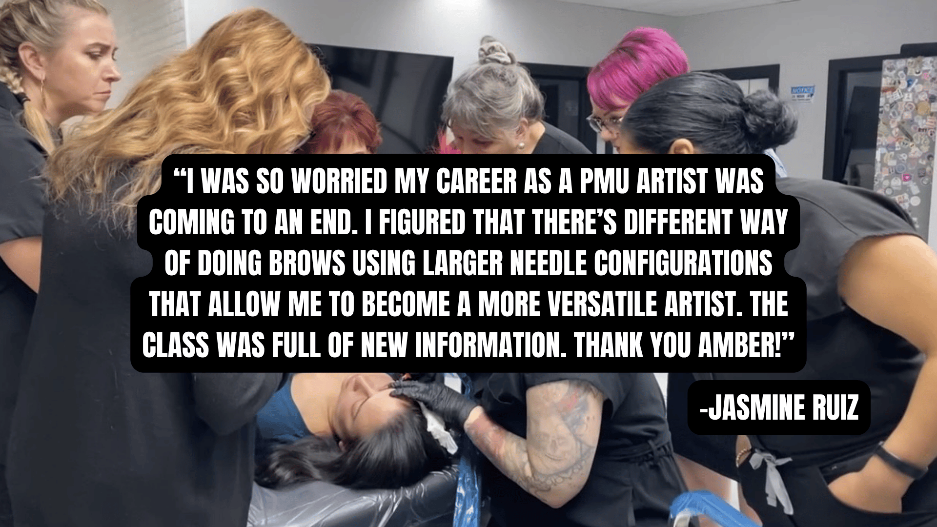 Hear from Jasmine Ruiz and how her hands on training with Ms Amber Red changed her PMU career