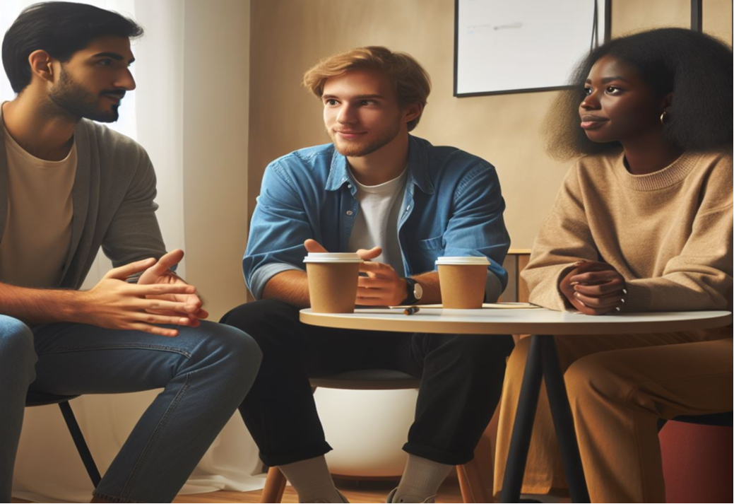 Woman completing a daily reflection exercise at her desk.