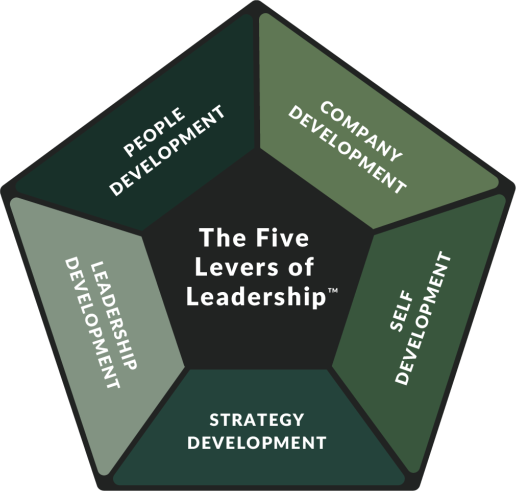 Five Levers of Leadership framework diagram by My Daily Leadership