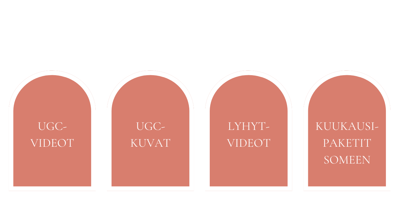 Teen yrityksille UGC-videoita, UGC-kuvia sekä lyhytvideoita.
