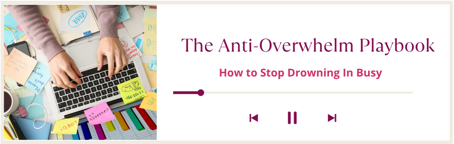 In this Better Than This Season 1 finale, Meghan French Dunbar reveals The Anti-Overwhelm Playbook: four simple, research-backed practices to help you de-stress, set boundaries, and flourish within imperfect systems.