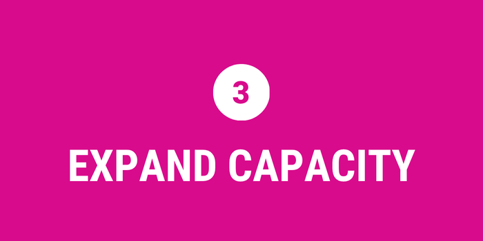 3. Expand Capacity
