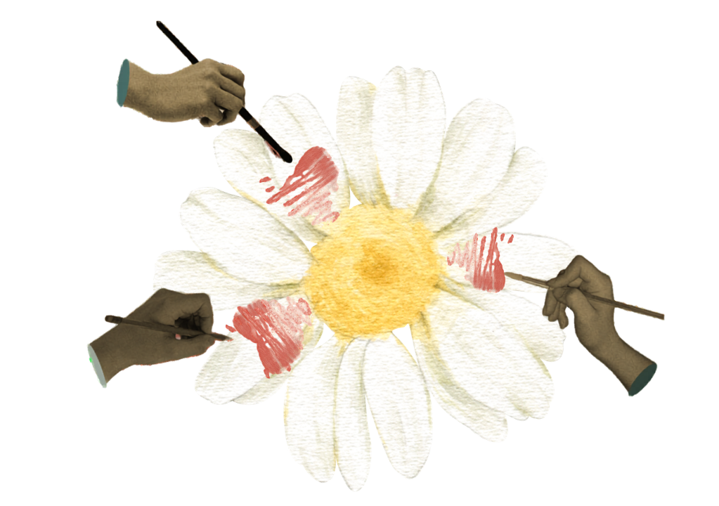 Roots collage graphic