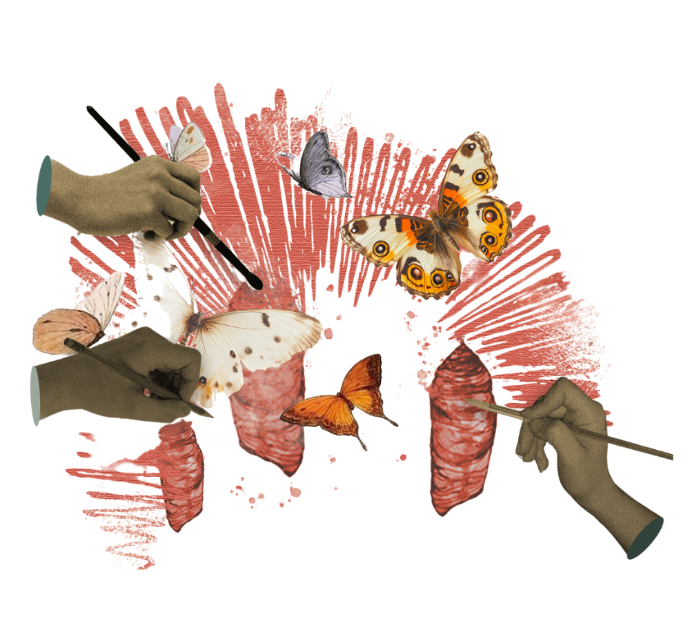 Roots collage graphic