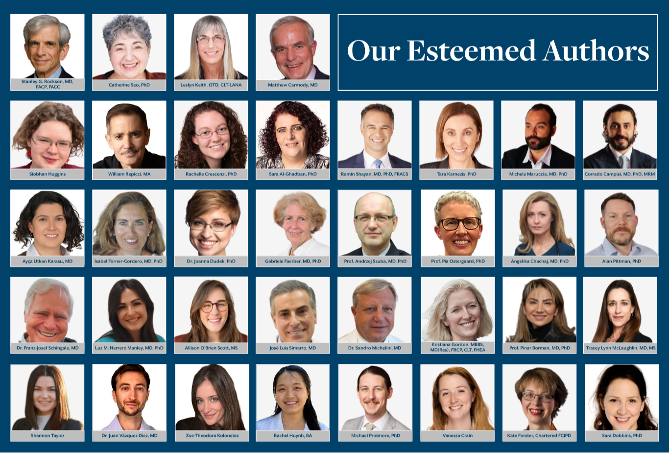 our esteemed authors