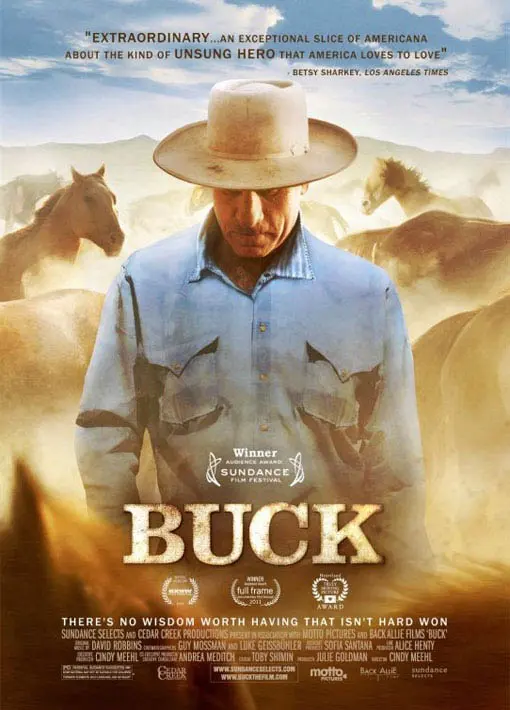 Promotional poster for the documentary Buck about horseman and clinician Buck Brannaman.