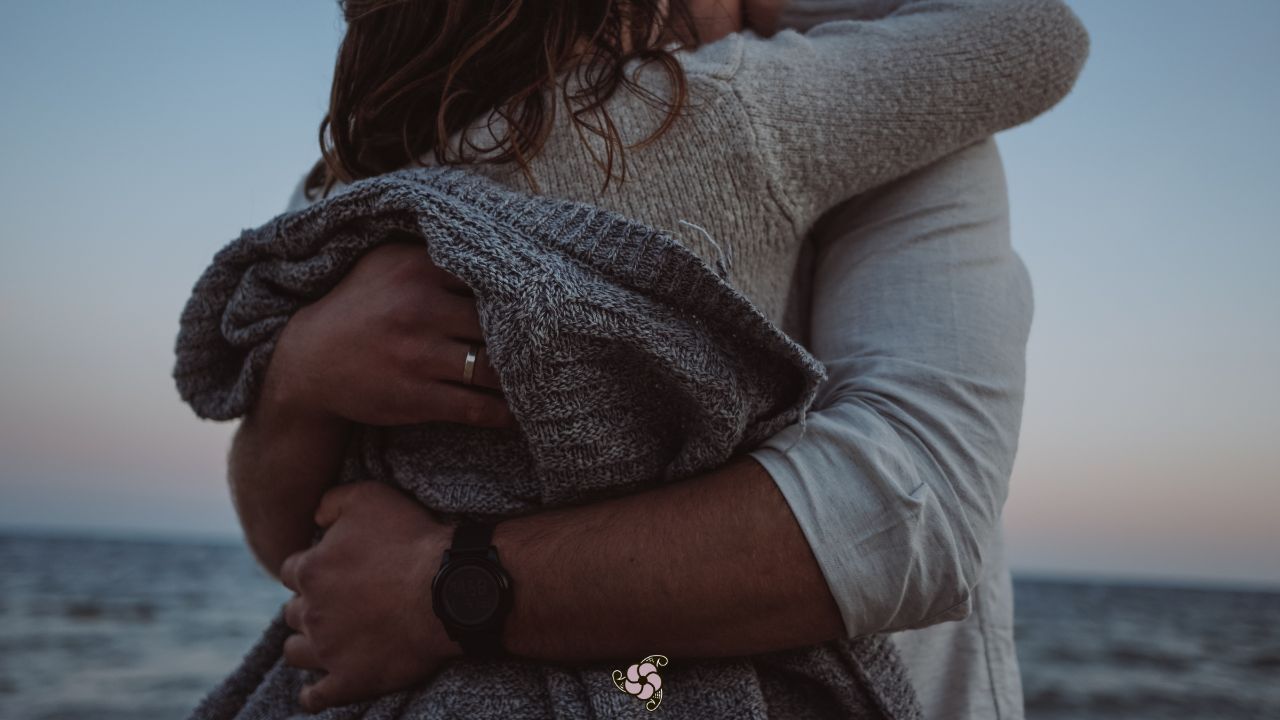 Image of a sexy couple in the shadows