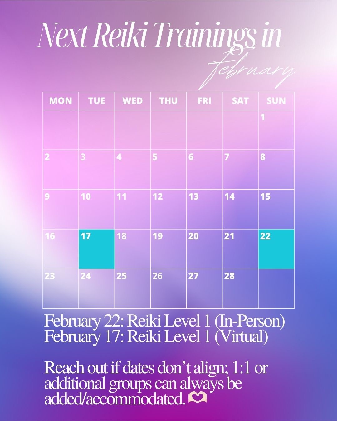 Reiki 1 2 3 Master training in Glendale CA October 2025 with Dani Margeau